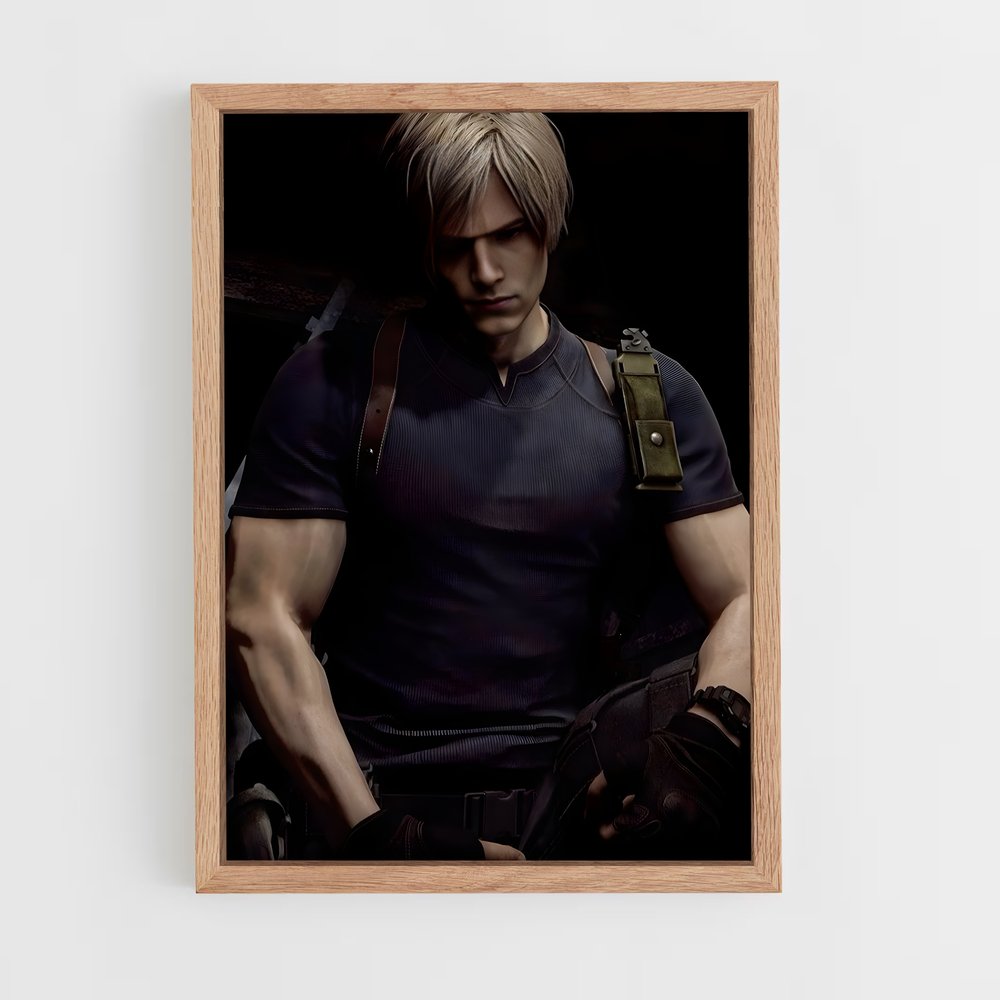 Poster Leon's Standoff – affiche Resident Evil (vue 4)